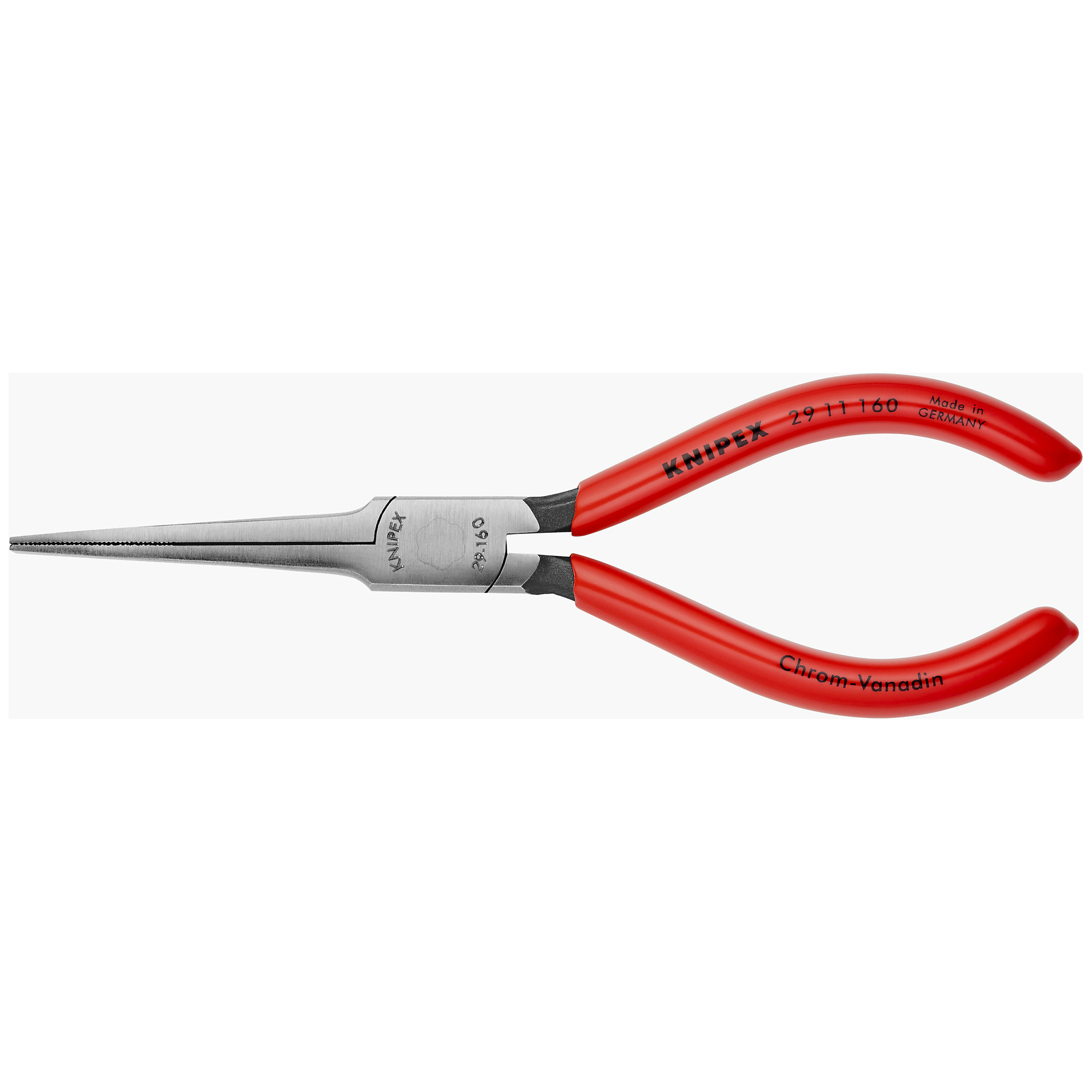 KNIPEX, Flat Nose Telephone Pliers, Plastic Coating 6.25in., Pieces (qty.) 1 Material Chrome Vanadium, Model# 29 11 160
